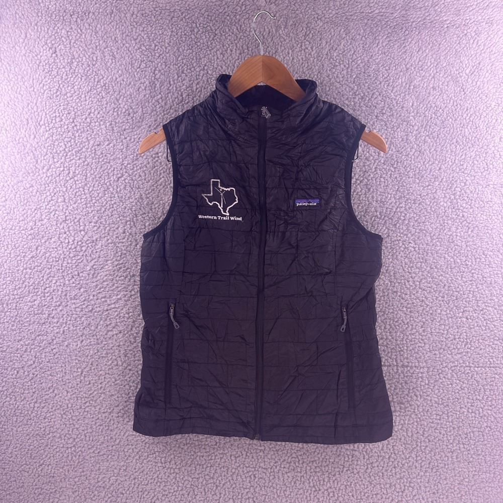 Patagonia Nano Puff Vest Black Western Trail Wind Texas Mens M 84247